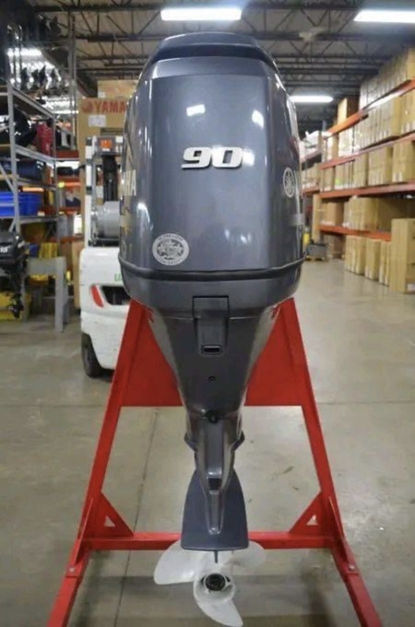 USED YAMAHA 90 HP 4 STROKE OUTBOARD MOTOR ENGINE